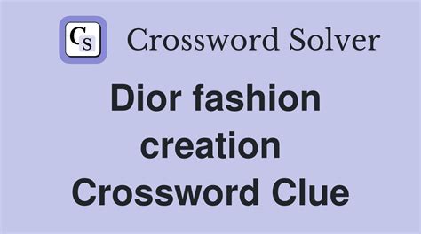 Dior fragrance NYT crossword clue 